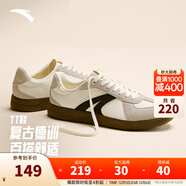 安踏TT鞋丨王一博同款德訓鞋男女情侶款冬季休閑板鞋運動(dòng)鞋休閑薄底鞋 【男款TT】白/一度灰/基礎黑-5 45 （建議拍大半碼）