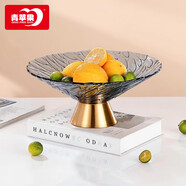 青蘋(píng)果新年禮物輕奢風(fēng)水果盤(pán)客廳家用托盤(pán)大氣糖果零食擺件10英寸