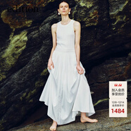 edition連衣裙女新款拼接無(wú)袖收腰背心氣質(zhì)公主裙 本白色 S