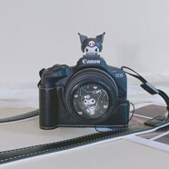 CANNONR50保護套r10r8包r100相機套20二代皮套m50殼rp底座配 R50黑底座+肩帶+庫絡(luò )米鏡頭蓋49MM+熱靴