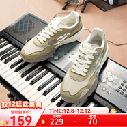 361°【酥餅SE】男鞋運動(dòng)鞋秋季361度男復古鞋子透氣休閑鞋 耐久灰/茶梗綠 40