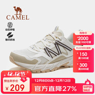 駱駝（CAMEL）戶(hù)外登山鞋男女防潑水防滑徒步鞋越野運動(dòng)跑鞋F14B097606