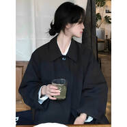 小紅書(shū)爆款黑色風(fēng)衣外套女2025秋季新款小個(gè)子中長(cháng)款韓系日系休閑 黑色(高品質(zhì))[包郵贈運費險] XS(建議105斤以下) 均碼