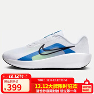 耐克NIKE跑步鞋男透氣DOWNSHIFTER 13WIDE寬版運動(dòng)鞋FJ1284-103白42