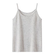 輕盈軟糯彩點(diǎn)100純山羊絨吊帶背心修身軟糯2025秋冬新款針織內搭 灰色 M M