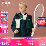 FILA斐樂(lè )兒童羽絨服男童2025年冬季運動(dòng)外套中大童羽絨兩件套