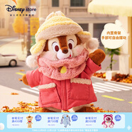 迪士尼（Disney）奇奇蒂蒂冬日貼貼系列毛絨玩偶內置骨架掛件鑰匙扣送女生圣誕禮物 奇奇毛絨玩偶【內置可動(dòng)骨架】