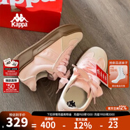 KAPPA卡帕女鞋厚底滑板鞋子女2025冬季新款運動(dòng)休閑鞋軟底德訓鞋小粉鞋 奶茶粉 39