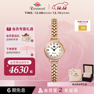 Rosemont瑞士進(jìn)口誕生石小表盤(pán)女士名表小巧精致復古輕奢玫瑰手表女款 玫瑰金