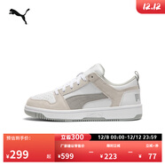 彪馬（PUMA）經(jīng)典復古熊貓配色透氣休閑板鞋男女黑白運動(dòng)鞋370539 白-水泥灰-02 43