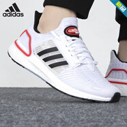 阿迪達斯（adidas）官方男鞋 2025冬季新款BOOST爆米花緩震回彈運動(dòng)鞋休閑跑步鞋 GZ0439/白/黑/紅/Boost中底 40.5 7/250mm
