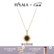 翡拉拉（fellala）「羅馬」輕奢小眾原創(chuàng  )項鏈閃耀雙面兩戴鎖骨鏈黑色頸鏈鏈生日禮物 羅馬系列項鏈