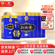 扳倒井白酒 蘭尊 純糧井窖工藝釀造白酒禮盒裝 送禮白酒山東名酒 34度 480mL 6瓶 （搭配手提袋）