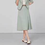 MOVK黑色西裝套裝女職業(yè)正裝小個(gè)子短款春秋款氣質(zhì)面試西服外套 薄荷綠半裙 夏薄款 【搭配薄荷綠短袖西裝】 S  (90-105斤)