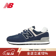 NEW BALANCE NB 574系列 經(jīng)典系帶復古運動(dòng)休閑鞋男女款 元祖灰 ML574EVG ML574EVN-D 深藍色 36 (腳長(cháng)22cm)