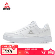 匹克板鞋男鞋冬季空軍一號小白鞋薄底德訓鞋子男輕便休閑女鞋運動(dòng)鞋男 【女款】大白/淺灰 40