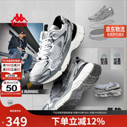 卡帕（Kappa）男女鞋增高老爹鞋子女冬季厚底鞋休閑運動(dòng)慢跑步鞋男 40.5