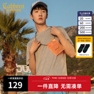 卡賓圓領(lǐng)短袖T恤春夏款簡(jiǎn)約基礎冰感體恤多色可選 淺花灰26 S (165) 46