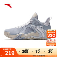 安踏（ANTA）KT籃球鞋男湯普森運動(dòng)鞋男緩震防滑防側翻實(shí)戰比賽氣墊球鞋子男 【空域4】-1608S-1霧灰/淺銀灰 43 (270mm)