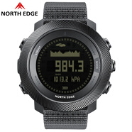 NORTH EDGE戶(hù)外運動(dòng)電子手表男士指南針鬧鐘溫度氣壓高度計防水計步登山軍表 APACHE-D【黑色】可潛水