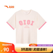 安踏兒童女童短袖T恤衫韓版大童籃球風(fēng)運動(dòng)上衣潮酷362431106
