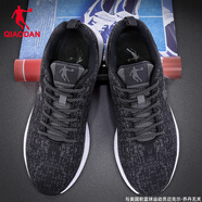 喬丹男鞋運動(dòng)鞋子男款跑步鞋冬季新款透氣輕便減震百搭防滑軟底休閑鞋 黑色/巖石灰（推薦） 41