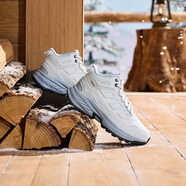 361°女鞋運動(dòng)鞋巖悟秋冬季新款棉鞋加絨保暖加厚休閑防滑厚底老爹鞋子 南極灰/銀白色2228B 37