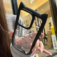 宇恒昇貓耳朵榮耀手機殼榮耀//////暢玩女 貓殼-黑色-185小新小骨 榮耀X40