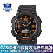 卡西歐（CASIO） 男表女表卡西歐手表男女情侶表學(xué)生時(shí)尚運動(dòng)表太陽(yáng)能雙顯電子表 太陽(yáng)能表：AQ-S810W-8賽亞灰橘