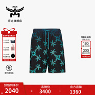 MCM【驚喜折扣 正品保證】 COLLECTION百搭休閑短褲 海軍藍 M