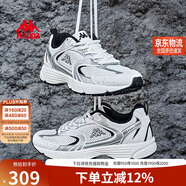 卡帕（Kappa）男鞋秋季網(wǎng)面運動(dòng)鞋男款透氣老爹鞋子男百搭休閑跑步鞋 經(jīng)典白 39