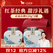 八馬茶業(yè)紅茶 武夷山正山小種一級240g 雙罐禮盒裝茶葉送禮