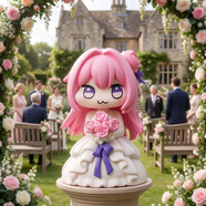 NOLIN 諾凌doro手辦 doro勝利女神桃樂(lè )絲皇帝耄耋騎士初音周邊動(dòng)漫玩具擺件 花嫁doro 7cm