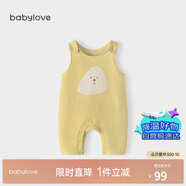 babylove寶寶背帶褲春秋外穿連體褲超萌可愛(ài)休閑長(cháng)褲洋氣嬰兒褲子