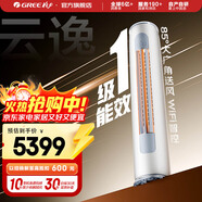 格力（GREE）空調 云逸Ⅱ 新一級能效 變頻冷暖 自清潔 智能WiFi 大風(fēng)量客廳立式柜機 家電國家補貼 以舊換新 2匹 一級能效 云逸柜機