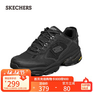 斯凱奇（Skechers）秋冬男鞋厚底增高老爹鞋軟底舒適休閑鞋百搭運動(dòng)鞋237145