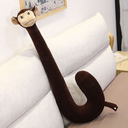 I創(chuàng  )意長(cháng)頸鹿獨角獸懶人支架 u型枕手機架床頭可愛(ài)卡通掛脖子護頸枕 猴子 泡沫粒子填充0.6KG