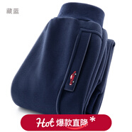 多妙屋男童褲子秋冬裝兒童運動(dòng)褲大童加絨加厚衛褲男孩休閑長(cháng)褲保暖童裝 春秋款 【單層款藏藍】81699 120 cm（參考身高115-125）