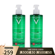 薇姿（VICHY）凈顏無(wú)瑕祛痘保濕潔面啫喱 洗面奶 清潔護膚品 潔面啫喱兩瓶 400ml