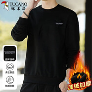 啄木鳥(niǎo)（TUCANO）衛衣男士潮流寬松圓領(lǐng)長(cháng)袖t恤加絨保暖休閑打底衫套頭上衣服男裝