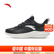 安踏女鞋運動(dòng)鞋冬季輕質(zhì)皮面棉鞋休閑媽媽跑步鞋女減震訓練鞋子 【健身跳繩鞋-黑白經(jīng)典色】黑/白-4 37.5