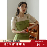 獨束大碼女裝【三件套】法式時(shí)尚套裝女夏季新款微胖mm上衣+半裙 雪紡衫 L