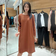 菲姿（FEIZI）女士簡(jiǎn)約時(shí)尚連衣裙F4W441 暖糖橙 175/96A