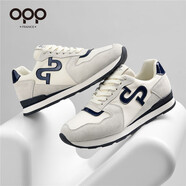 OPP法國男鞋阿甘鞋男輕便男士休閑鞋潮流男鞋2025年新款百搭運動(dòng)鞋子 米深藍 41