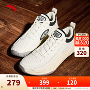 安踏（ANTA）【鋒芒1 STYLE】籃球校園文化鞋男氮科技抗扭休閑耐磨低幫運動(dòng)鞋 熊貓-3 41 (男8碼)