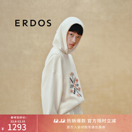 ERDOS 雪花提花背心圓領(lǐng)厚款疊穿針織毛衣圣誕女套衫羊絨衫 白 165/84A/M