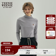 Teenie Weenie小熊秋冬隨心裁發(fā)熱肌底衣灰色T恤白色上衣打底衫女 中灰色 XL (175)