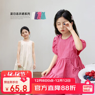 LUSON陳大豬女童夏季連衣裙2025新款兒童裙子洋氣時(shí)髦小女孩長(cháng)裙泡泡袖