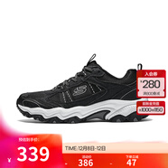 斯凱奇（Skechers）成毅同款|云野男女款徒步鞋戶(hù)外抓地耐磨運動(dòng)鞋時(shí)尚 黑色/白色/BKW 39