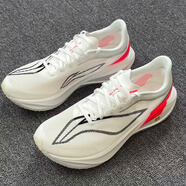 李寧飛電5C跑步鞋男士輕量減震回彈碳板專(zhuān)業(yè)田徑體測競速田徑跑鞋 標準白-1 46